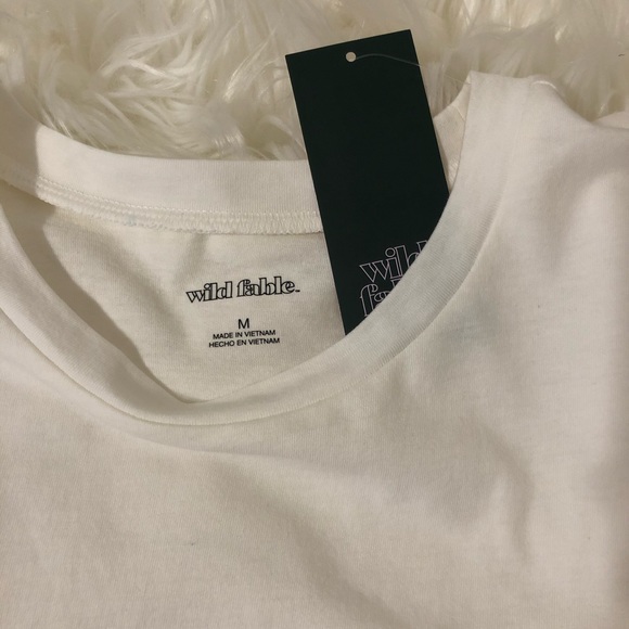 Wild Fable Classic Long Sleeve White Tee MEDIUM - Picture 12 of 14
